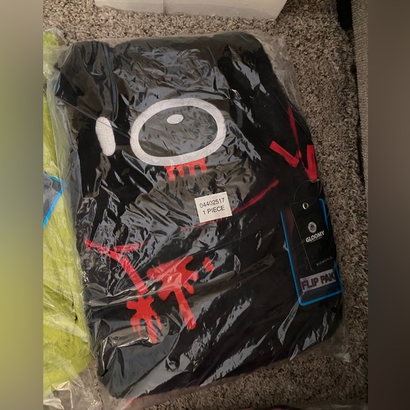 Reversible Black Gloomy Bear Backpack - Picture 3 of 3